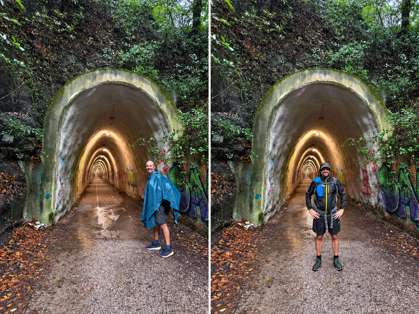 Túnel de Dícido en la variante por Mioño de la etapa 09 del Camino del Norte